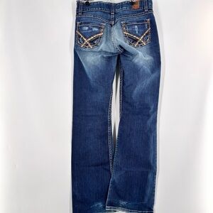 BKE Culture Jeans Womens 22X331/2 Bootcut Stretch Denim Blue Light Wash Buckle